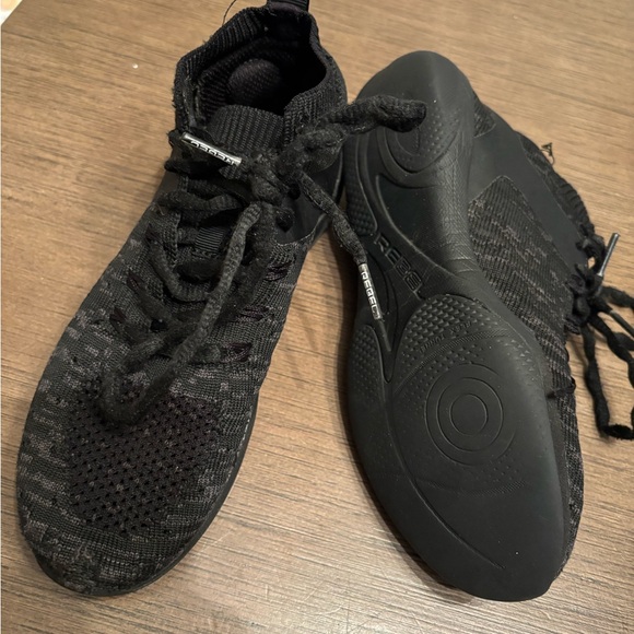 Rebel Spirit Black Kids Sneakers - Picture 3 of 4